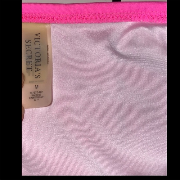 Victoria’s Secret bikini neon Pink ruffle triangle bikini swimsuit - Picture 3 of 8